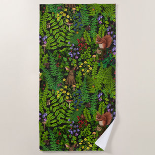 Toalla De Playa Materiales y plantas de madera