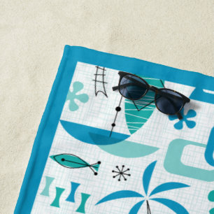 Toalla De Playa MCM Hawaiian Village - Blue