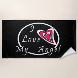 Toalla De Playa Me encanta mi ángel