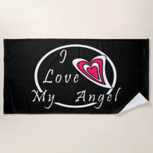 Toalla De Playa Me encanta mi ángel
