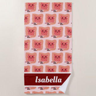 Toalla De Playa Me Encanta Mi Gente - Intestinos Sonrientes.