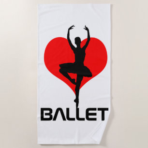 Toalla De Playa Me encanta y adoro el ballet impresionante uno de