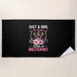 Toalla De Playa Mechanic Just A Girl In Love With A Mechanic<br><div class="desc">Mechanic Just A Girl In Love With A Mechanic</div>