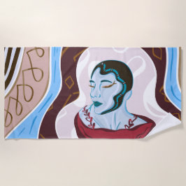 Toalla De Playa Medusa Snake Lady - Media Lady Media Snake