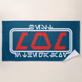 Toalla De Playa Mejor Mamá en Galaxy (Aurebesh)