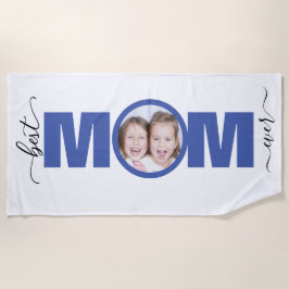 Toalla De Playa Mejor MOM de todos los tiempos con foto