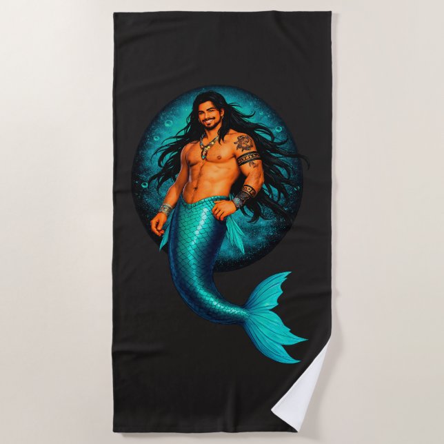 Toalla De Playa Merbear Lagoon - Cheydan Tidemarsh (Anverso)