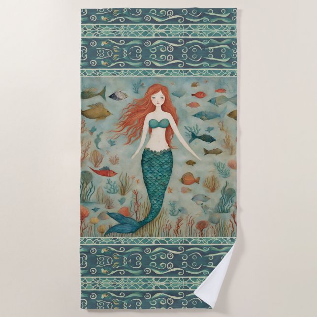 Toalla De Playa Mermaid (Anverso)