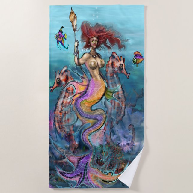 Toalla de playa Mermaid (Anverso)