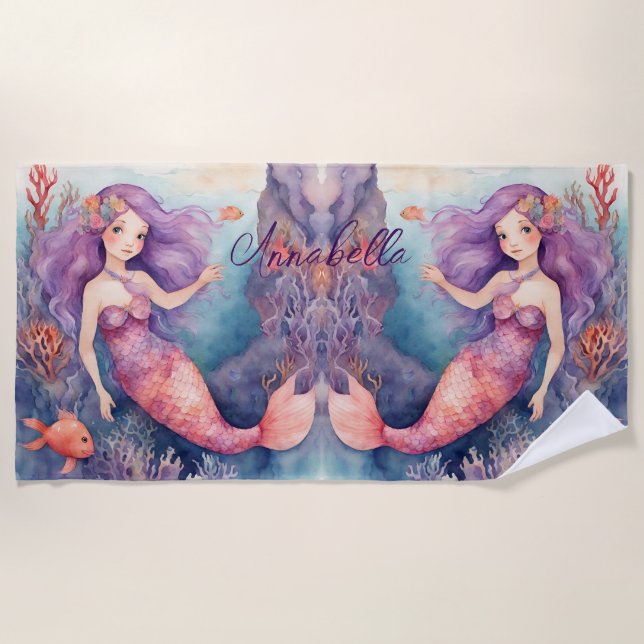 Toalla De Playa Mermaid (Anverso)