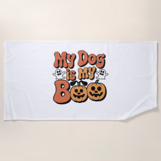 Toalla De Playa Mi Perro Es Mi Boo, Maestra, Perro Gracioso Enamor