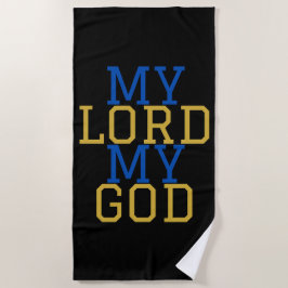 Toalla De Playa Mi Señor Mi Dios Bíblico