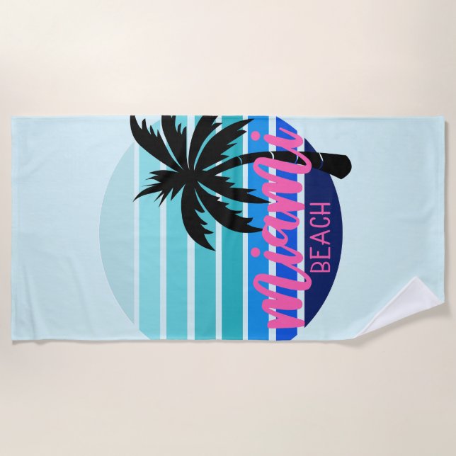 Toalla De Playa Miami Beach (Anverso)