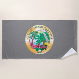 Toalla De Playa Miami Gardens (Florida) City Seal