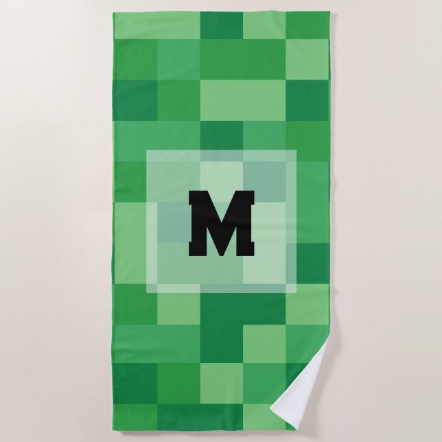 Toalla De Playa Minecraft Monogram Towel (Anverso)