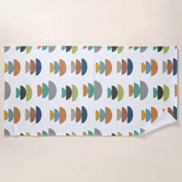 Toalla De Playa Minimalismo moderno de mediados de siglo