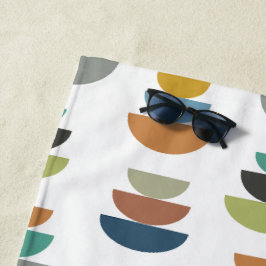Toalla De Playa Minimalismo moderno de mediados de siglo
