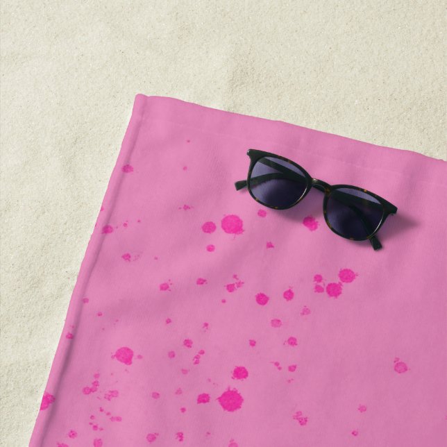 Toalla De Playa Minimalismo Rosa  (In situ)