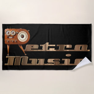 Toalla De Playa Minion de música retro