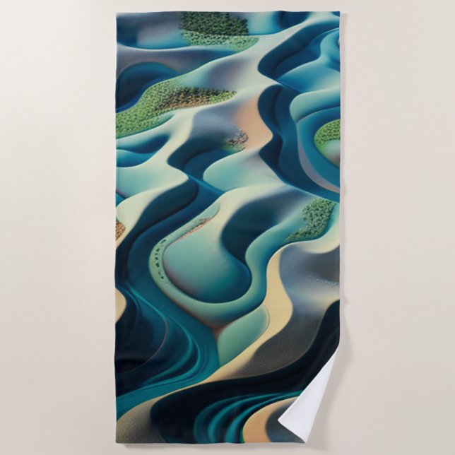 Toalla De Playa Mirage Currents (Anverso)