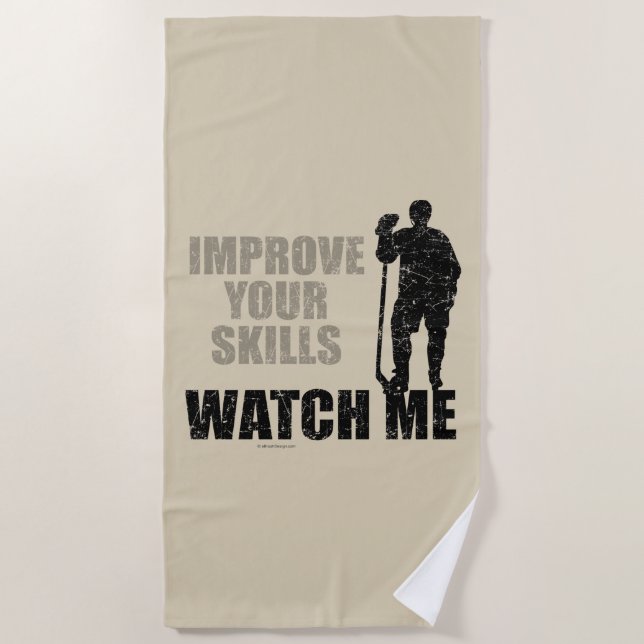 Toalla De Playa Mírame (hockey) (Anverso)