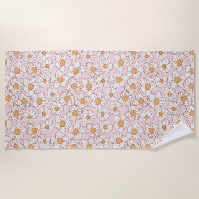 Toalla De Playa Mis flores dulces (Anverso)