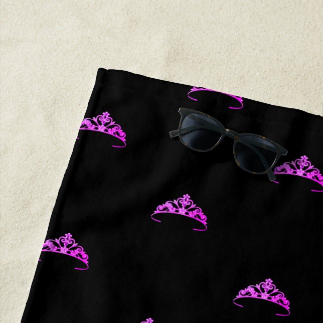 Toalla De Playa Miss América Rodeo USA Tiara Crown Beach Toward (In situ)