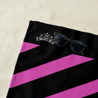 Miss Mrs America Rodeo Crown Beach Towel