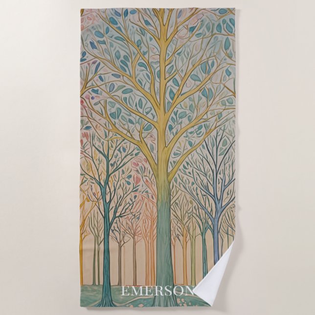 Toalla De Playa Misty Reverie (Anverso)