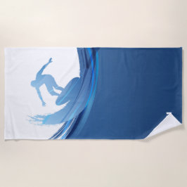 Toalla De Playa Moda de nombres personalizados Nautical