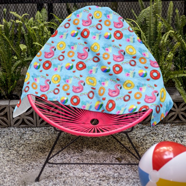 Toalla De Playa Modelo de natación de Fiesta de piscina divertida (Subido por el creador)