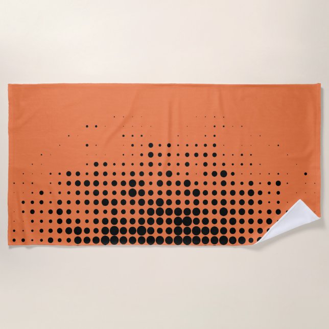 Toalla De Playa Modern, playful, urban geometric circle pattern (Anverso)