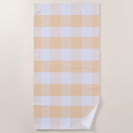 Toalla De Playa Modern Preppy Gingham