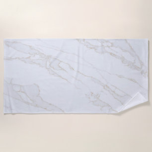 Toalla De Playa Modern Zen White
