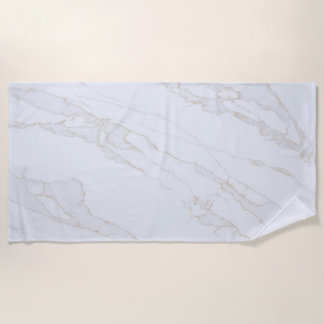 Toalla De Playa Modern Zen White