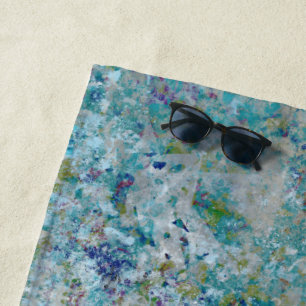 Toalla De Playa Moderno Único De Un Estilo Abstracto De Diseño Art