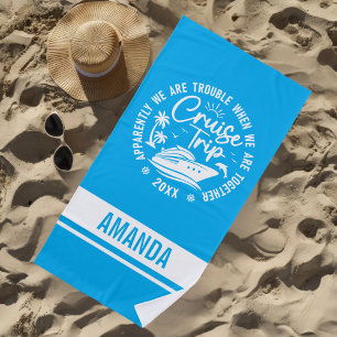 Toalla De Playa Modo de vacaciones de verano del viaje en crucero
