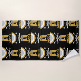 Toalla De Playa Modos Y Rockeros Británicos Inspirados En La Vinta