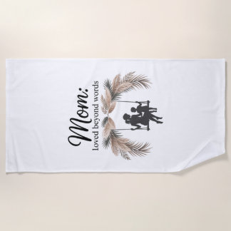 Toalla De Playa Mom Loved Beyond Words