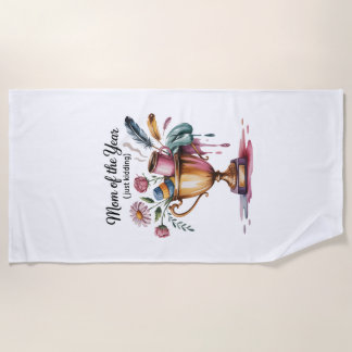 Toalla De Playa Mom Of The Year (Just Kidding)