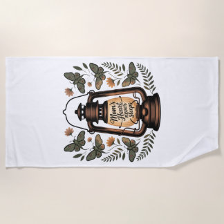 Toalla De Playa Mom’s Heart Never Sleeps