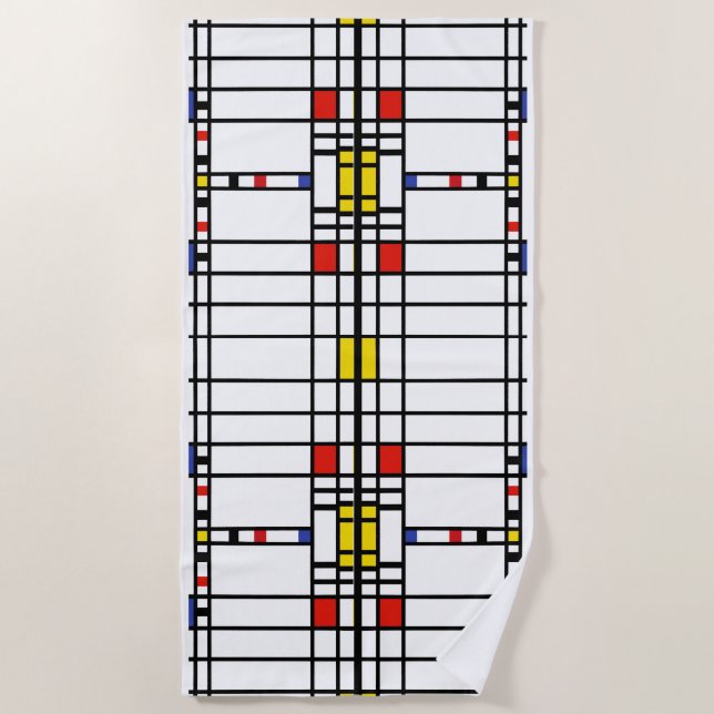 Toalla De Playa Mondrian (Anverso)