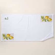 Monograma moderno de limón zídico