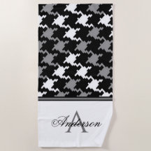 Monograma negro con gránulos