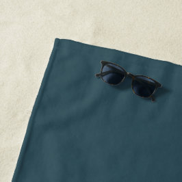 Toalla de Playa | Monograma Simple Moderno
