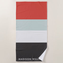 Toalla De Playa monogramado, nombre,