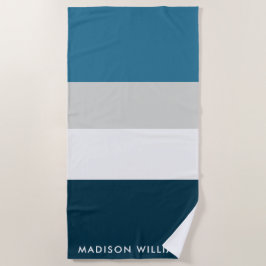 Toalla De Playa monogramado, nombre,