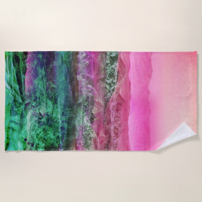 Toalla De Playa Montañas del desierto (Anverso)