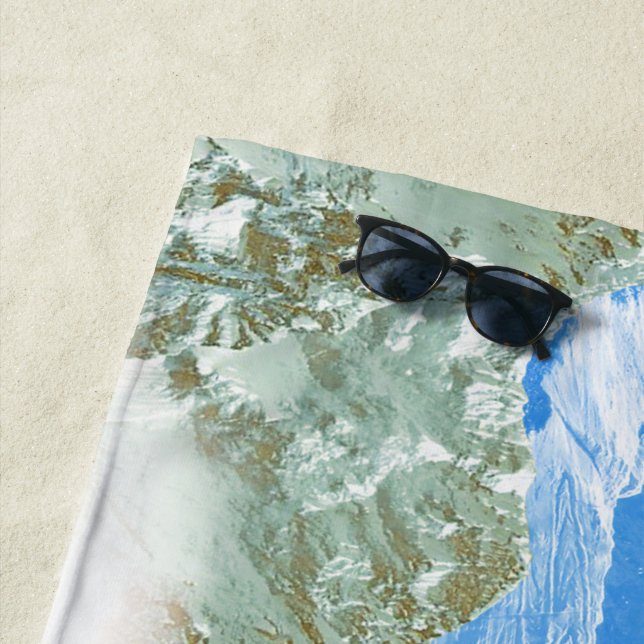 Toalla De Playa Montañas (fotomontaje) 2 (In situ)