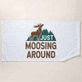 Toalla De Playa Moose solo se está mudando